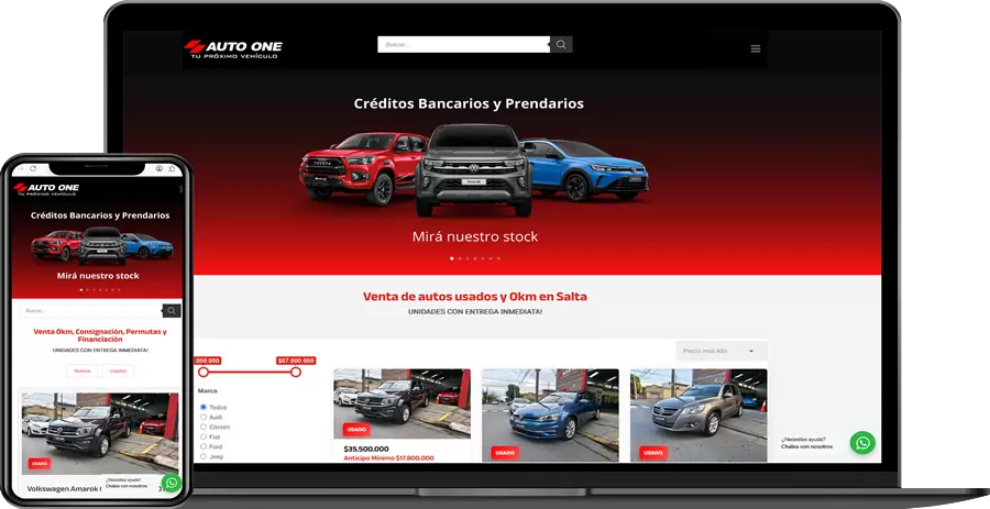 Diseño web Autos Usados
